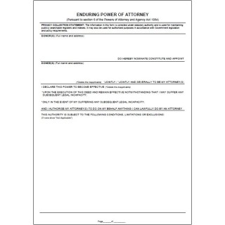Enduring Power of Attorney Form P2