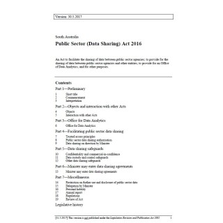 Public Sector (Data Sharing) Act 2016