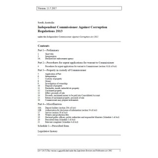 Independent Commissioner Against Corruption Regulations 2013
