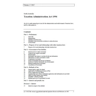 Taxation Administration Act 1996