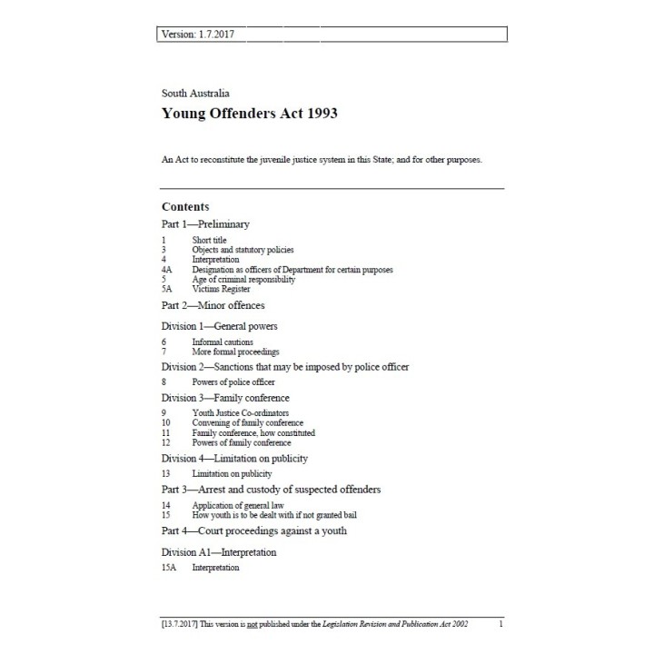 Young Offenders Act 1993