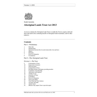 Aboriginal Lands Trust Act 2013