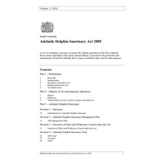 Adelaide Dolphin Sanctuary Act 2005