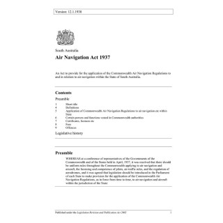 Air Navigation Act 1937