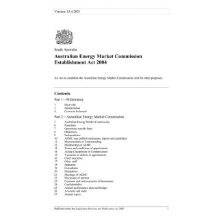 Australian Energy Market Commission Establishment Act 2004