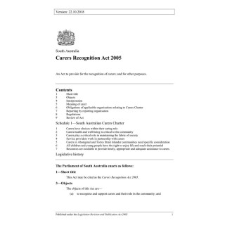 Carers Recognition Act 2005