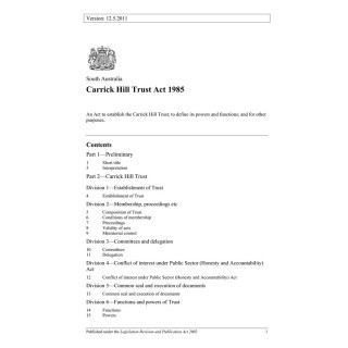 Carrick Hill Trust Act 1985
