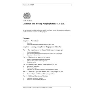 Children and Young People (Safety) Act 2017