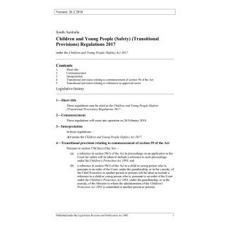 Children and Young People (Oversight and Advocacy Bodies) Regulations 2017