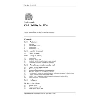 Civil Liability Act 1936