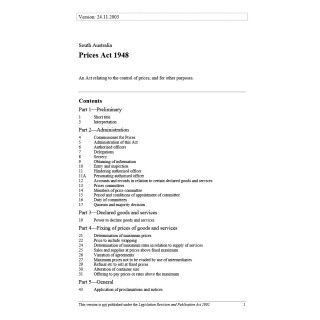 Prices Act 1948