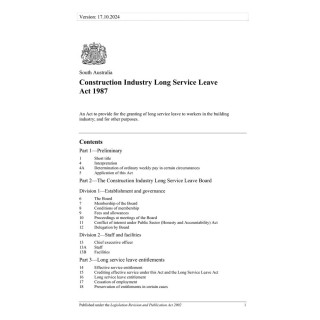 Construction Industry Long Service Leave Act 1987