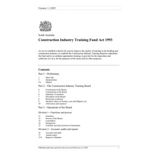 Construction Industry Training Fund Act 1993