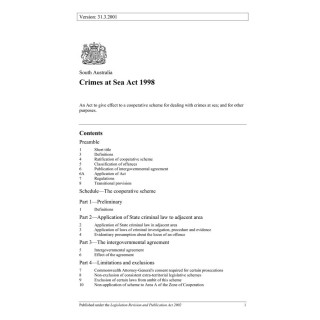 Crimes at Sea Act 1998