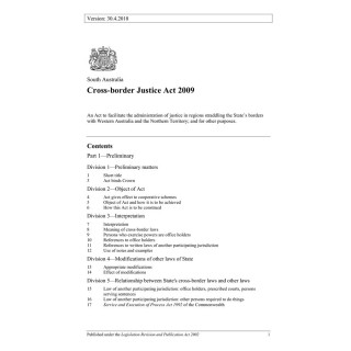 Cross-border Justice Act 2009