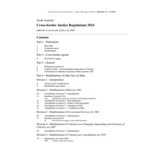 Cross-border Justice Regulations 2024
