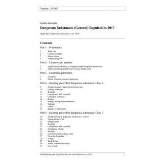 Dangerous Substances (General) Regulations 2017