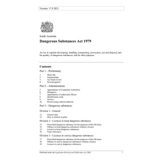 Dangerous Substances Act 1979
