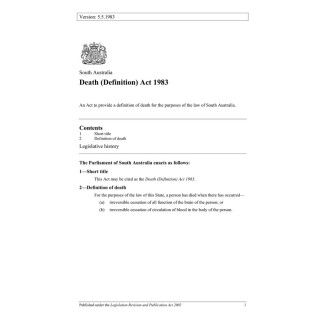 Death (Definition) Act 1983
