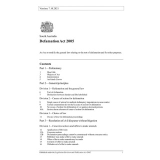 Defamation Act 2005