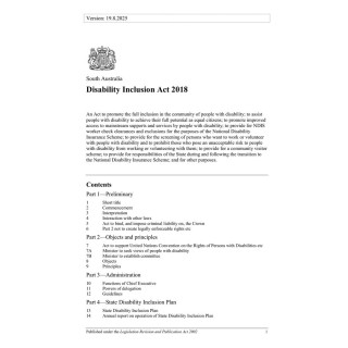 Disability Inclusion Act 2018