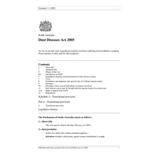 Dust Diseases Act 2005