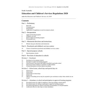 Education and Children's Services Regulations 2020