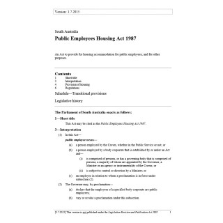 Public Employees Housing Act 1987