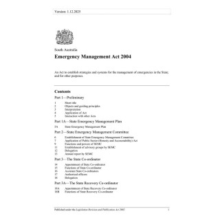 Emergency Management Act 2004
