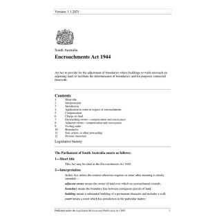 Encroachments Act 1944