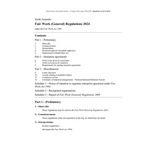 Fair Work (General) Regulations 2024
