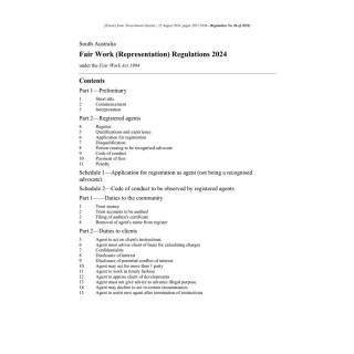 Fair Work (Representation) Regulations 2024
