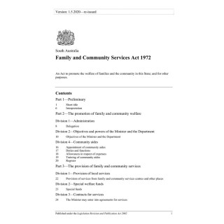 Family and Community Services Act 1972