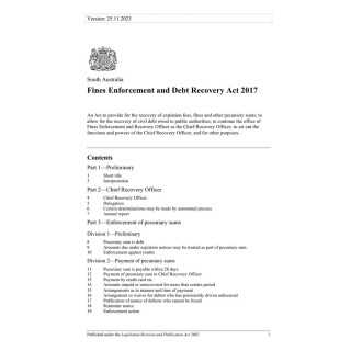 Fines Enforcement and Debt Recovery Act 2017