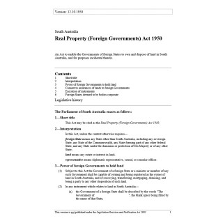Real Property (Foreign Governments) Act 1950