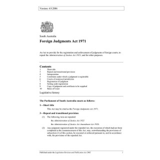 Foreign Judgments Act 1971
