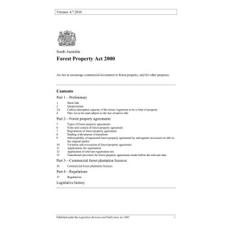 Forest Property Act 2000