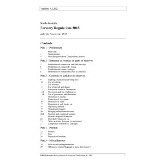 Forestry Regulations 2013