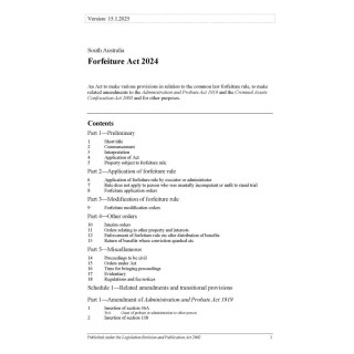 Forfeiture Act 2024
