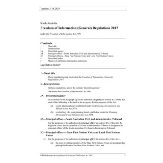 Freedom of Information (General) Regulations 2017
