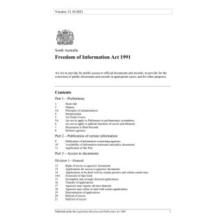 Freedom of Information Act 1991