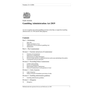 Gambling Administration Act 2019