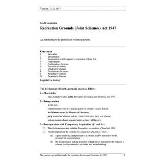 Recreation Grounds (Joint Schemes) Act 1947