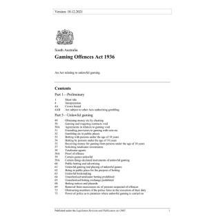 Gaming Offences Act 1936
