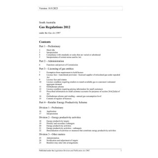 Gas Regulations 2012
