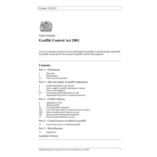 Graffiti Control Act 2001