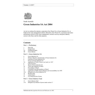 Green Industries SA Act 2004