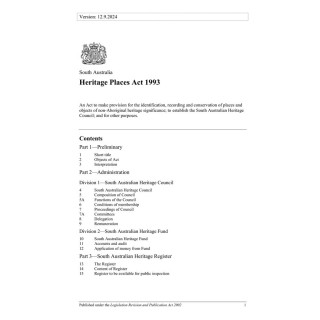 Heritage Places Act 1993