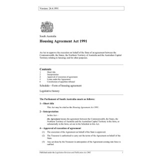 Housing Agreement Act 1991