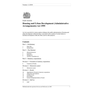 Housing and Urban Development (Administrative Arrangements) Act 1995